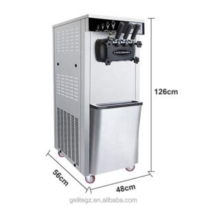 High Quality Big Capacity Commercial Soft Yogurt Ice Cream Maker Maquina De Helados With 3 Flavors Soft Serve Ice Cream Machine