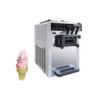 Hot Selling Small Tabletop Three Flavor Soft Ice Cream Machine Soft Serve Ice Cream Making Machine